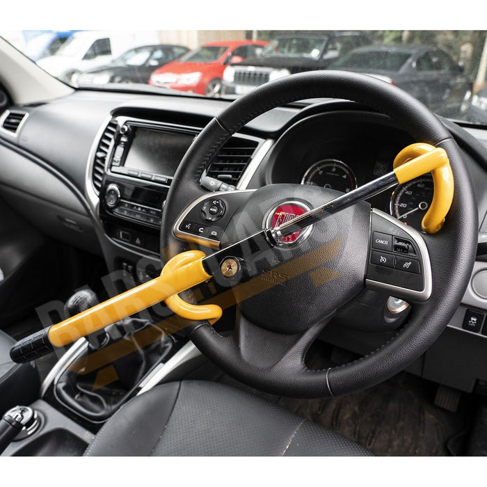 Anti Theft Double Hook Security Steering Wheel Lock for Land Rover Defender 110 UKB4C  - Dynamic Drive