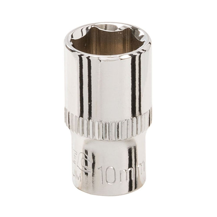 Silverline Socket 1/4" Drive 6pt Metric 10mm Silverline  - Dynamic Drive