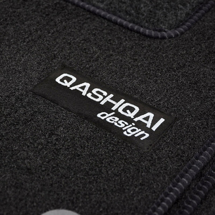 Tailored Logo Velour Carpet Floor Mats for Qashqai 2007-2014 4PCS UKB4C  - Dynamic Drive