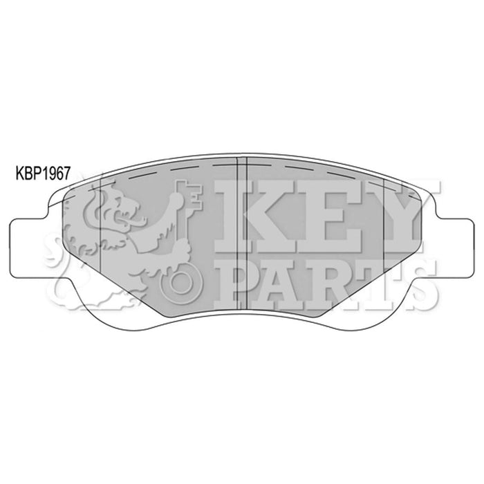 Genuine Key Parts KBP1967 Front Brake Pads (Bosch) Key Parts  - Dynamic Drive