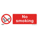 Sealey Prohibition Safety Sign No Smoking Rigid Plastic SS13P1 Sealey  - Dynamic Drive