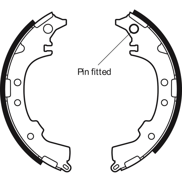 Apec Brake Shoe Rear Fits Daihatsu Delta Terios Toyota Ipsum Picnic Town-Ace