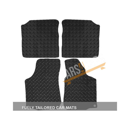 Fully Tailored Black Rubber Car Mats for Bora 99-05 Set of 4 With 4 Clips UKB4C  - Dynamic Drive