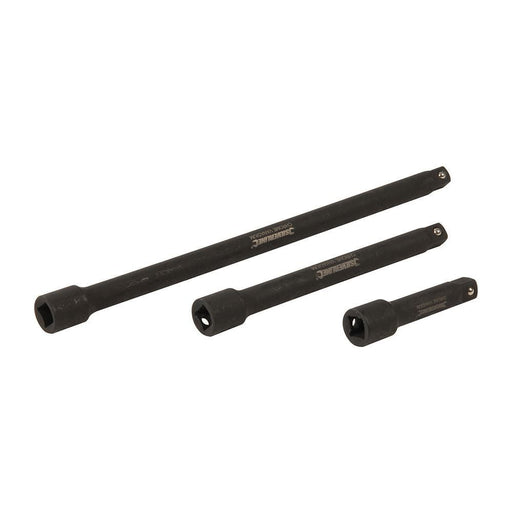 Silverline Impact Extension Bar Set 3/8" 3pce 75, 150 & 250mm Silverline  - Dynamic Drive