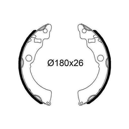 Valeo Drum Brake Shoes 564264 Automotive Part fits Suzuki Valeo  - Dynamic Drive