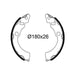 Valeo Drum Brake Shoes 564264 Automotive Part fits Suzuki Valeo  - Dynamic Drive