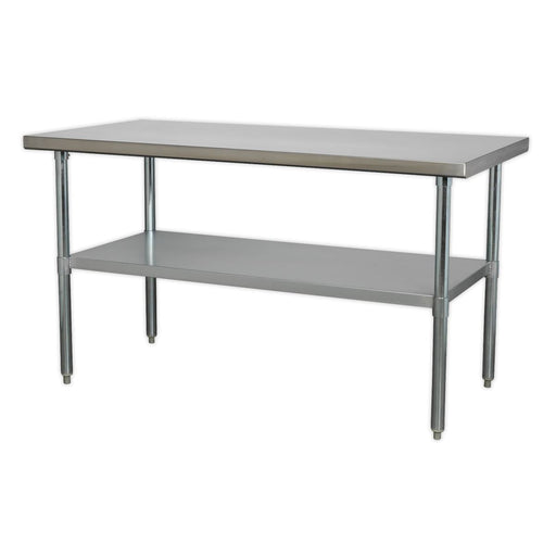 Sealey Stainless Steel Workbench 1.5m AP1560SS Sealey  - Dynamic Drive