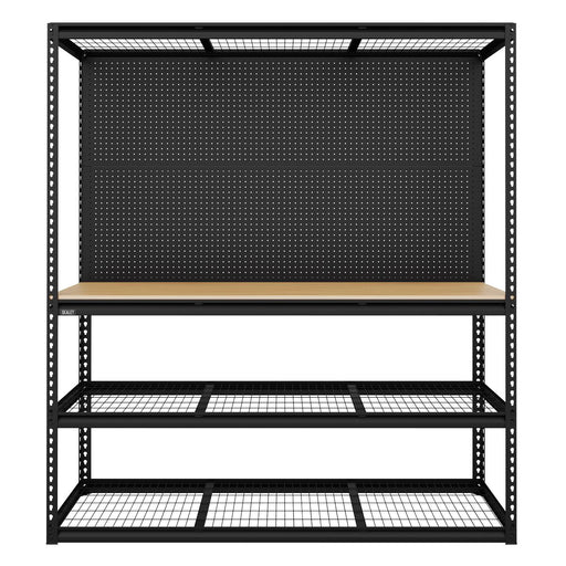 Heavy-Duty Modular Workbench Racking & Pegboard 1820mm 300kg Capacity Per Level Sealey  - Dynamic Drive