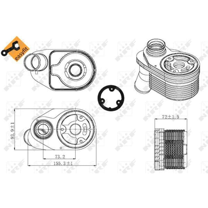 NRF Oil Cooler fits Iveco Daily NRF  - Dynamic Drive