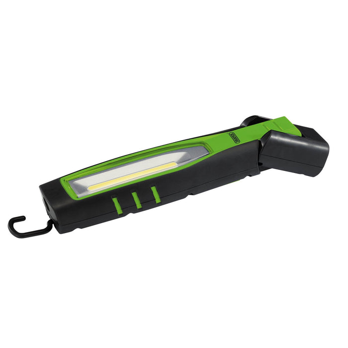 Draper COB/SMD LED Rechargeable Inspection Lamp, 10W, 1,000 Lumens, Green 11765 Draper  - Dynamic Drive