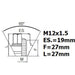 Fits Ford Fiesta Security Locking Wheel Nuts M12X1,5 Anti-Theft Bolts Fho/B Heyner Germany  - Dynamic Drive