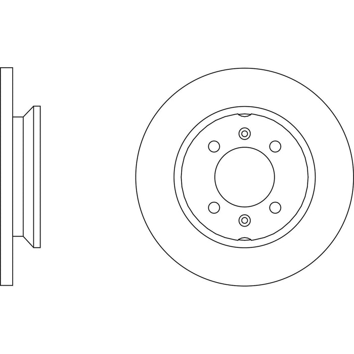 Genuine APEC Front Brake Discs & Pads Set Solid for Rover 100 / Metro