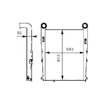 NRF Radiator fits Renault Trucks Kerax Premium Premium 2 NRF  - Dynamic Drive