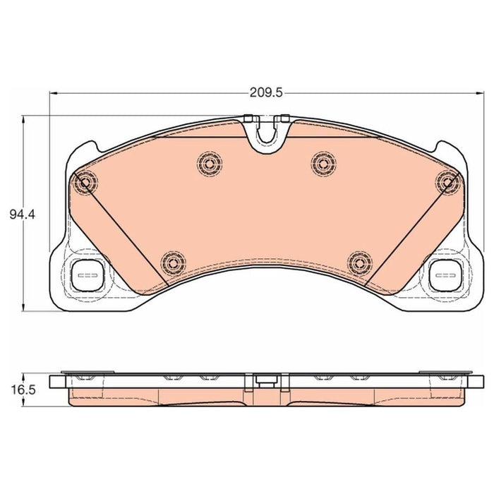 Genuine TRW Brake Pads (Front) (R90) GDB1969