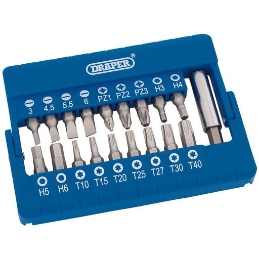 Draper Screwdriver and Magnetic Bit Holder Set (19 Piece) 82393 Draper  - Dynamic Drive