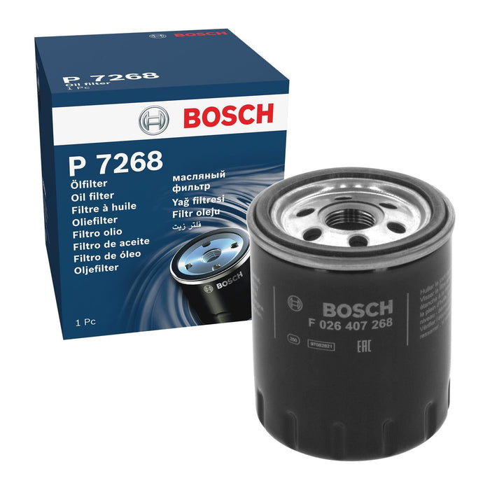 Bosch Cv Oil Filter P7268 (Hgv) fits Peugeot Boxer BlueHDi 330|BlueHDi 333|BlueH