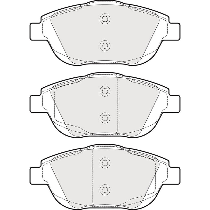 Apec Brake Pads Front Fits Citroen C3 Ds3 Ds Opel Crossland X Peugeot 2008 Vauxha