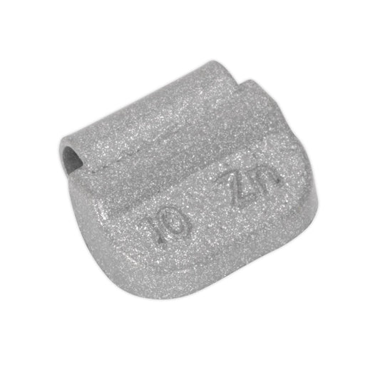 Sealey Wheel Weight 10g Hammer-On Zinc for Steel Wheels Pack of 100 WWSH10 Sealey  - Dynamic Drive