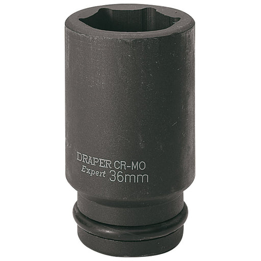 Draper HI-TORQ 6 Point Deep Impact Socket, 3/4" Sq. Dr., 36mm 71940 Draper  - Dynamic Drive