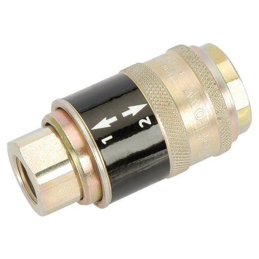 Draper 1/4" BSP Female Parallel 'Safeflow' Air Line Coupling 41879 Draper  - Dynamic Drive