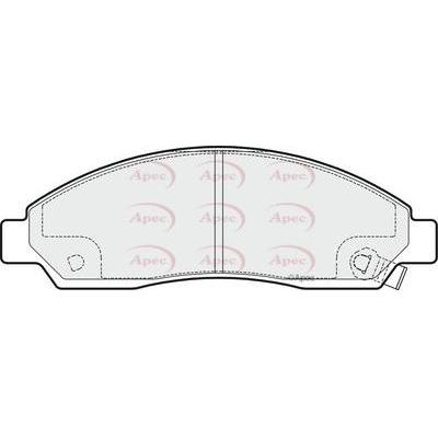 Apec Brake Pads Front Fits Isuzu Rodeo