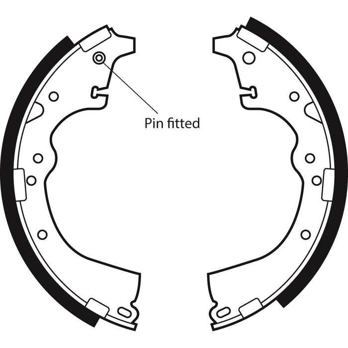 Apec Brake Shoe Rear Fits Toyota Crown Hi-Ace Hi-Lux Landcruiser Lite-Ace Master