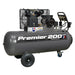 Sealey Air Compressor 200L Belt Drive 3hp with Front Control Panel SAC3203B Sealey  - Dynamic Drive