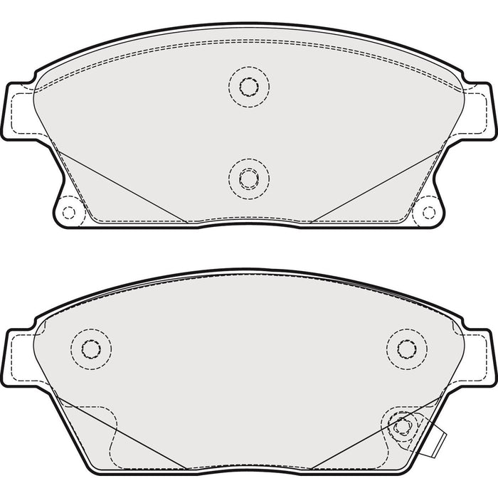 Genuine APEC Front Brake Discs & Pads Set Vented for Opel Zafira Tourer