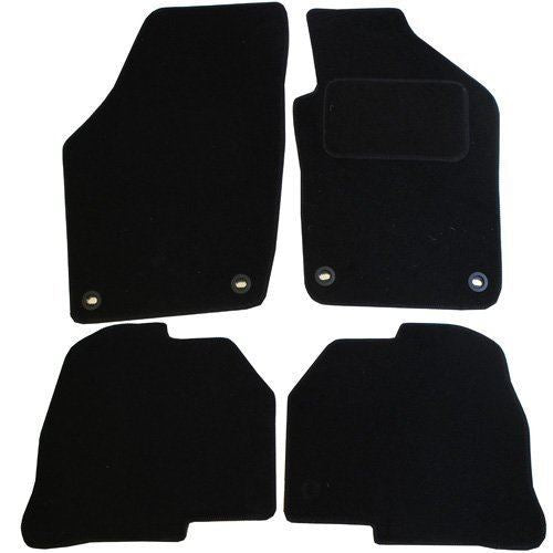 Fully Tailored Black Carpet Car Mats for Polo 04-09 Set of 4 With 4 Clips UKB4C  - Dynamic Drive