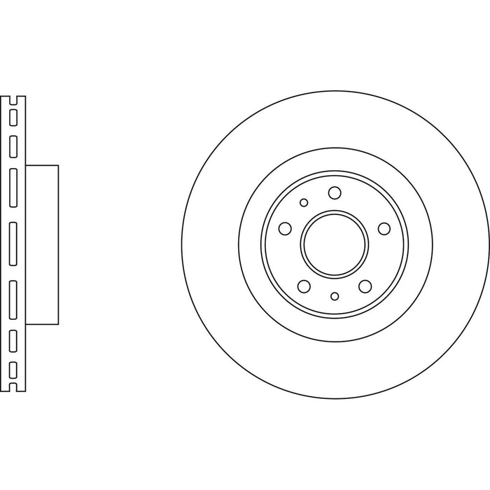 Genuine APEC Front Brake Discs & Pads Set Vented for Renault Megane