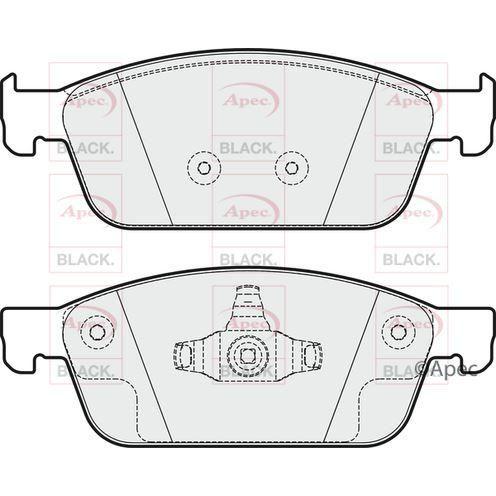 APEC Black Brake Pads (Front) (R90) PAD1949B fits Ford Transit Connect Focus Tra Apec Black  - Dynamic Drive