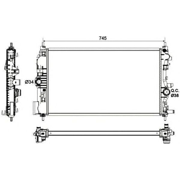 NRF Radiator 53129