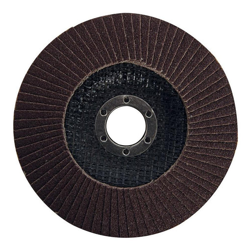 Silverline Aluminium Oxide Flap Disc 125mm 80 Grit Silverline  - Dynamic Drive