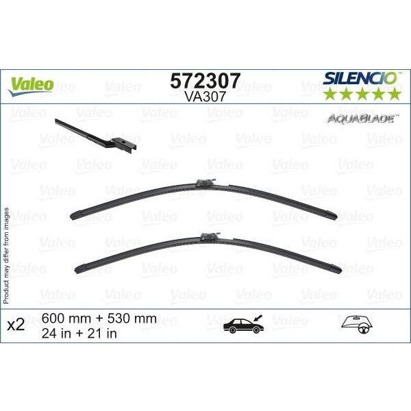 Valeo Wiper Blades Kit 572307 fits Mercedes E-Class Coupe C238 E-Class Cab A238 Valeo  - Dynamic Drive