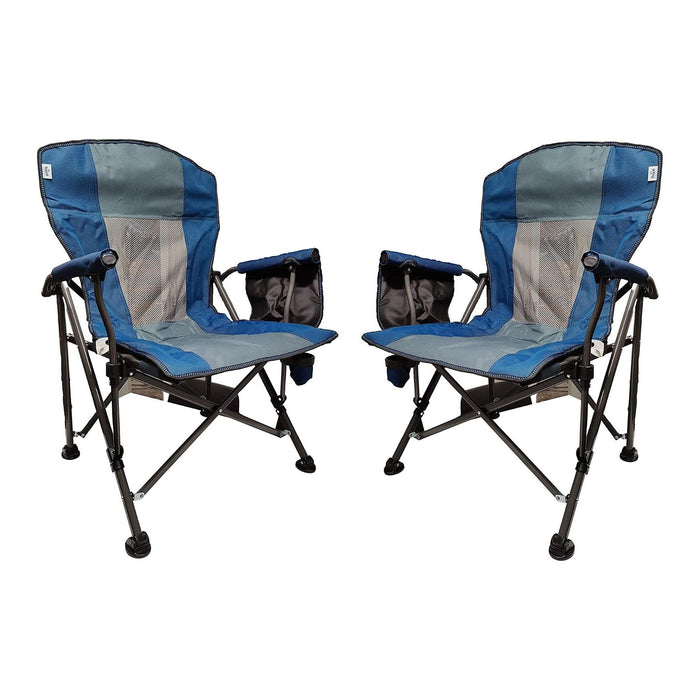 2x Royal Camping Chair XL Deluxe Camp Caravan Motorhome Garden Outdoors Folding