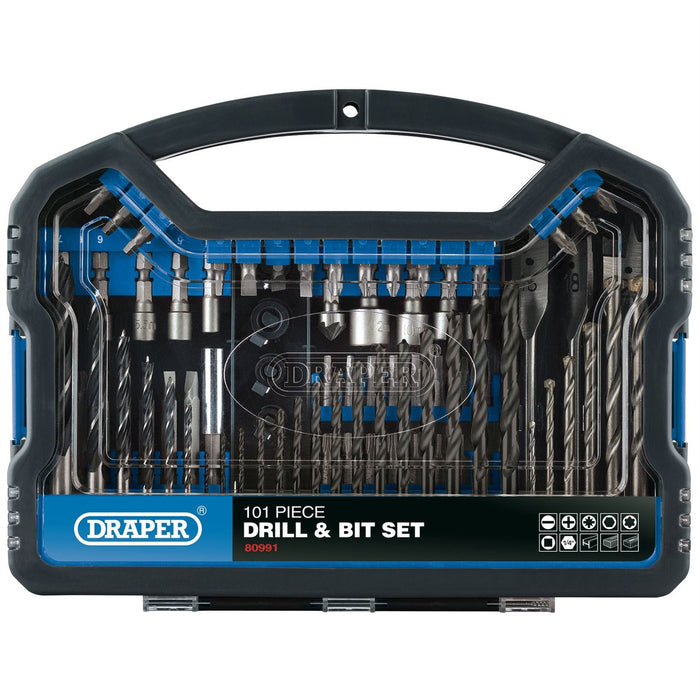 Draper Drill Bit and Accessory Kit (101 Piece) 80991 Draper  - Dynamic Drive