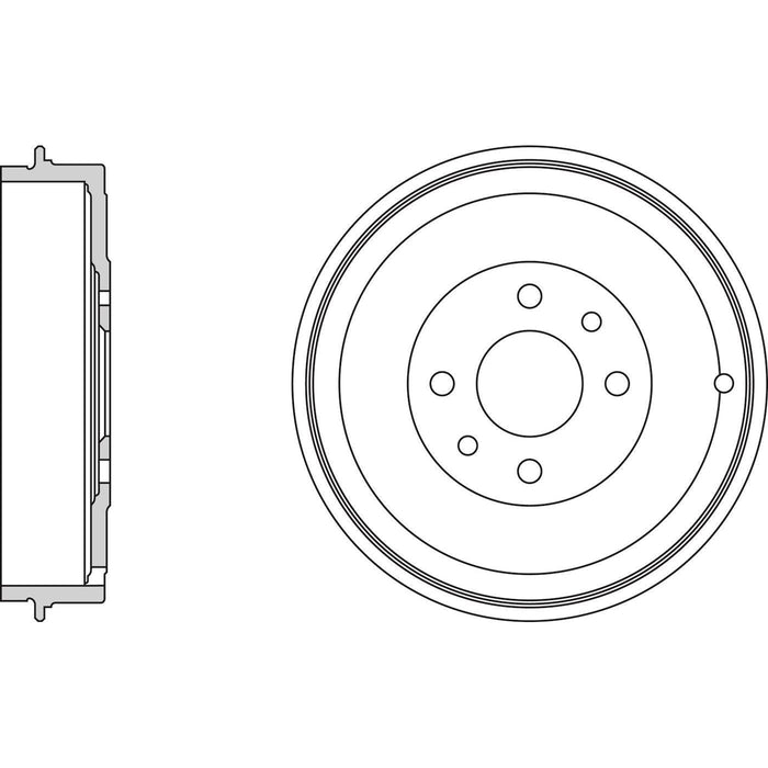 Apec Brake Drum Rear Fits Alfa Romeo 145 146 Fiat Doblo Fiorino Marea Multipla Q Apec  - Dynamic Drive