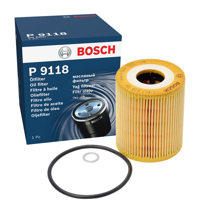 Bosch Car Oil Filter P9118 fits Land Rover Range Rover TD - 3.0 - 02-09 14574291