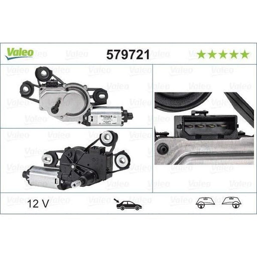 Valeo Wiper Motor 579721 Automotive Part fits Seat Ibiza Iv 5 Doors Valeo  - Dynamic Drive