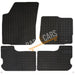 Fully Tailored Yellow Trim Rubber Mats fits Dacia Sandero 13> Set of 4 + 2 Clips UKB4C  - Dynamic Drive