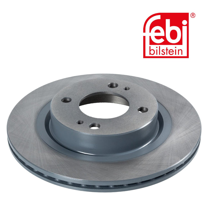 FEBI Front Brake Discs & Pads Set Vented for Mitsubishi Mirage / Space Star