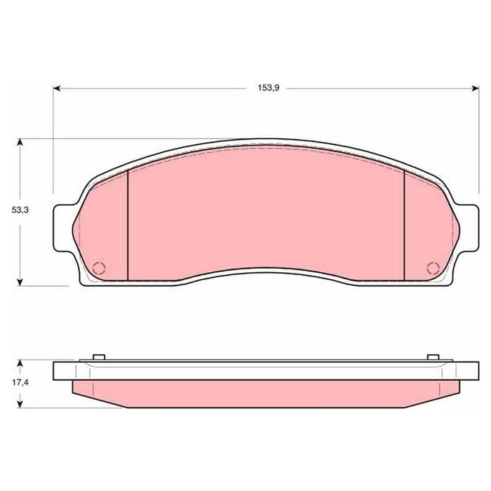 Genuine TRW Brake Pads (Front) (R90) GDB4131