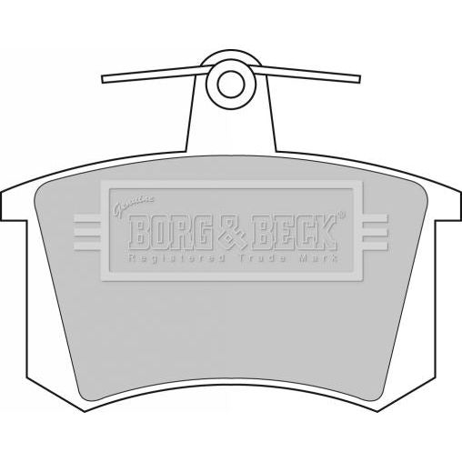 Genuine Borg & Beck Brake Pads fits Alfa 155164  Audi LanciaVW BBP1503 Borg & Beck  - Dynamic Drive