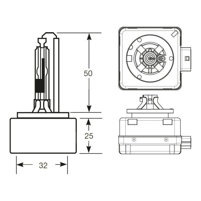 Ring Automotive R85406 D1R Reflector Gas Discharge Bulb, 85 V, 35 W