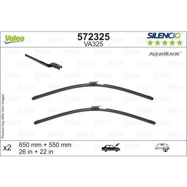 Valeo Wiper Blades Kit 572325 Automotive Part fits Mercedes Benz Sl R231 Valeo  - Dynamic Drive