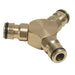 Silverline 3-Way Connector Brass 1/2" Male Silverline  - Dynamic Drive