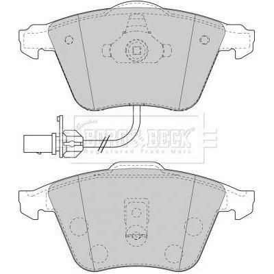 Genuine Borg & Beck Front Brake Pads fits Audi A6 3.0 quattro 01 BBP1841 Borg & Beck  - Dynamic Drive