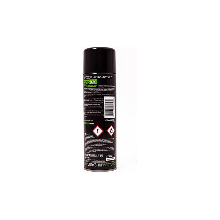 2x AUTOTEK Professional Gloss Black 500ml Spray Paint High Coverage Autotek  - Dynamic Drive