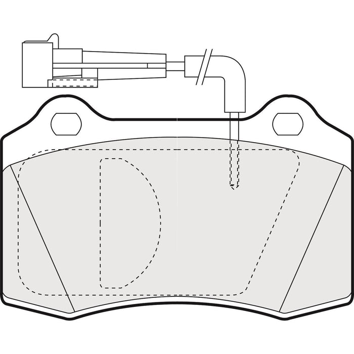 Apec Brake Pads Front Fits Dodge Srt-10 Fiat Coupe Lancia Delta