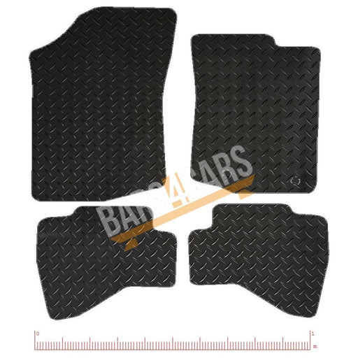 Tailored Yellow Trim Mats fits Toyota Aygo New Clip 2 Clips 2014 -2018 UKB4C  - Dynamic Drive